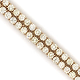 8.00 CT. - 15.00 CT. 6 Pointer Diamond Four Prong Tennis Chain in Gold - White Carat - USA & Canada